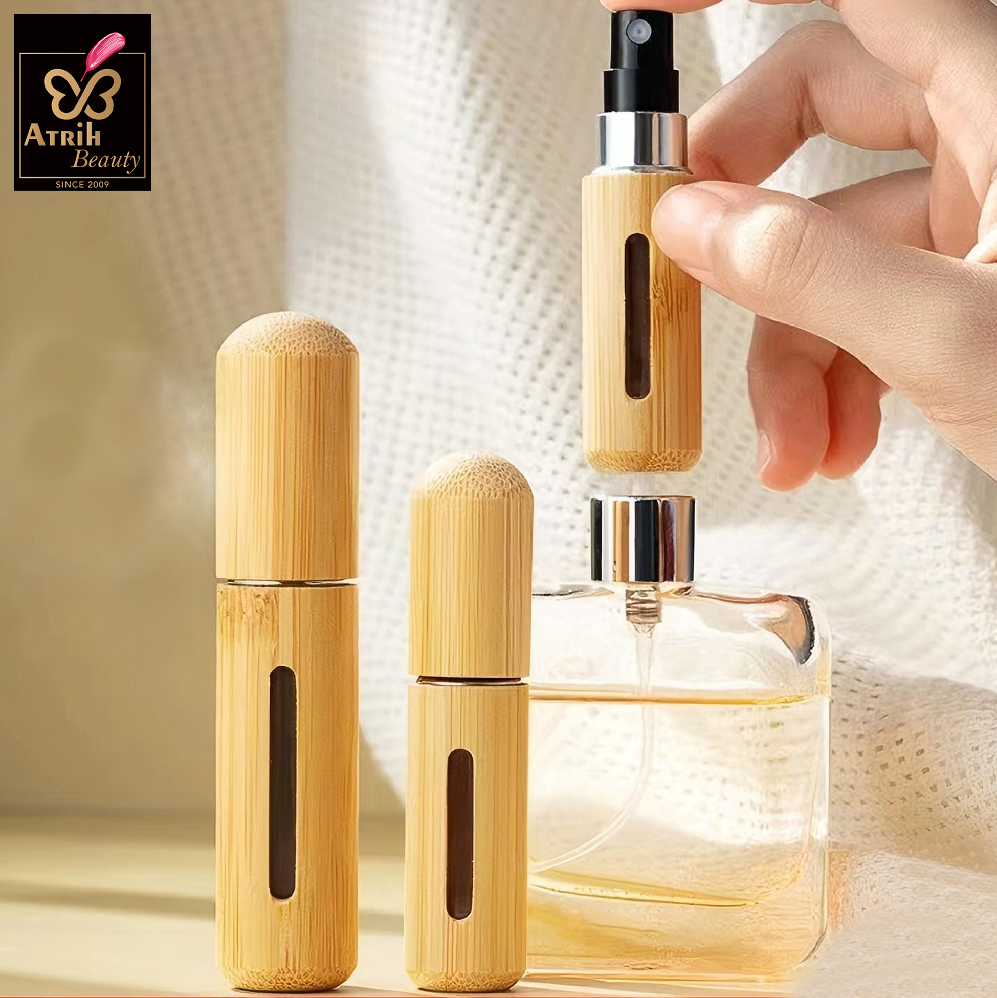 5ml/8ml Bamboo Cased Perfume Atomizer