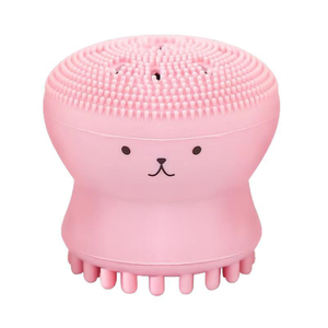 Adorable Pink Octopus Shaped Face Scrubber