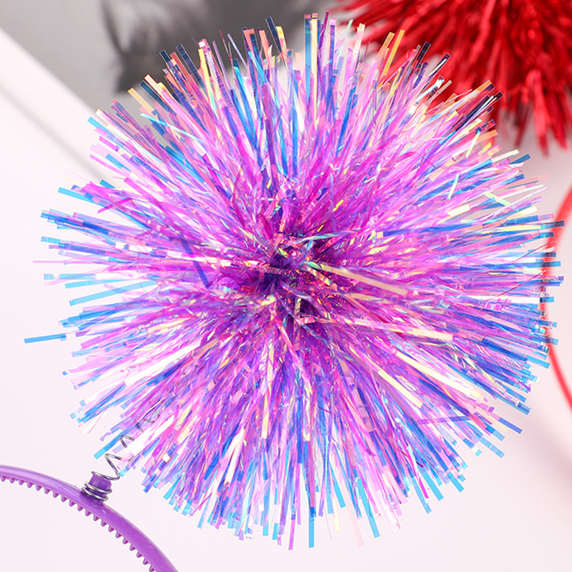 Sparkly Pom - Pom Headband