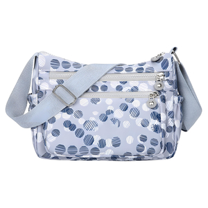 Light Blue Polka Dot Crossbody Bag