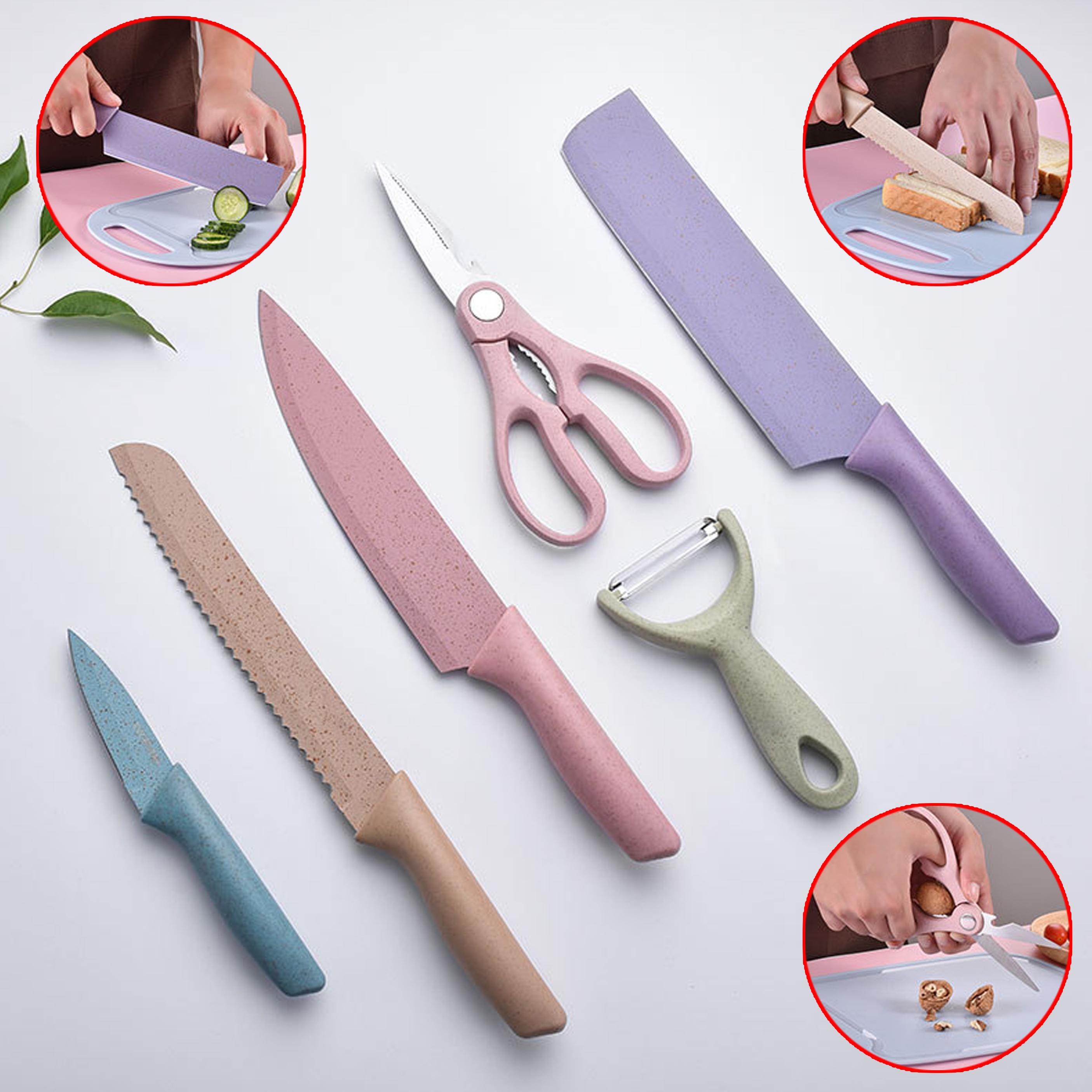 6 - Piece Colorful Kitchen Tool Set