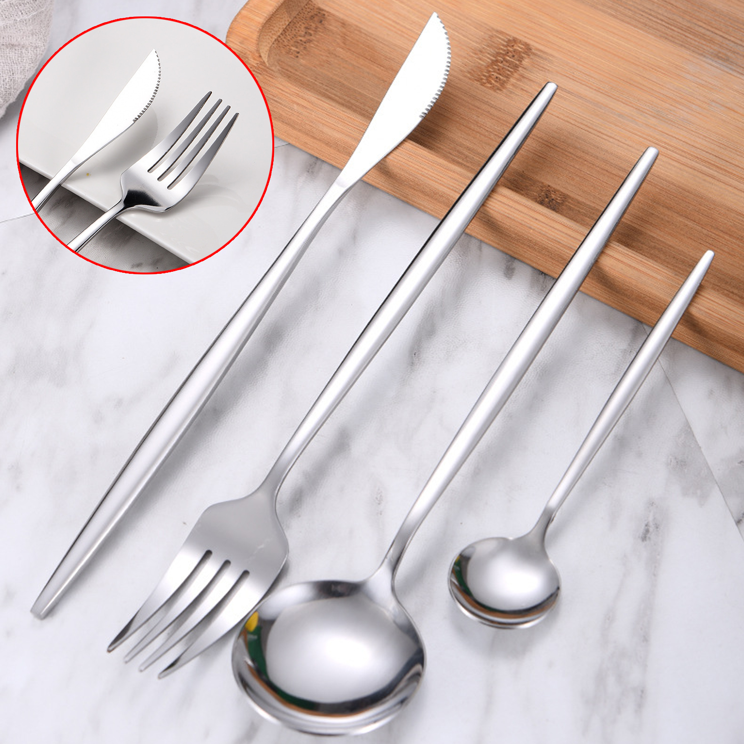 4-pcs Stainless Steel Cutlery Set