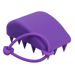 Purple Silicone Hair Grooming And Massage Brush