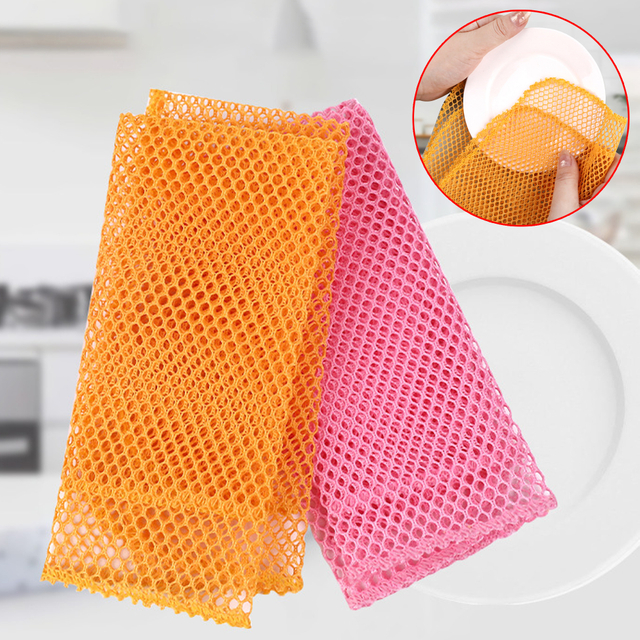 Colorful Mesh Kitchen Cleaning Cloths