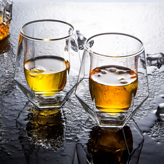 180ml Double Walled Glass Cup