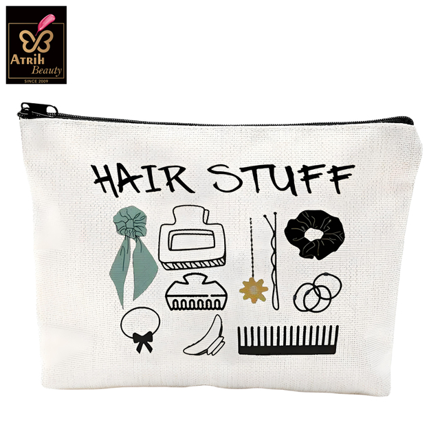 Make Up Canvas Zipper Pouch
