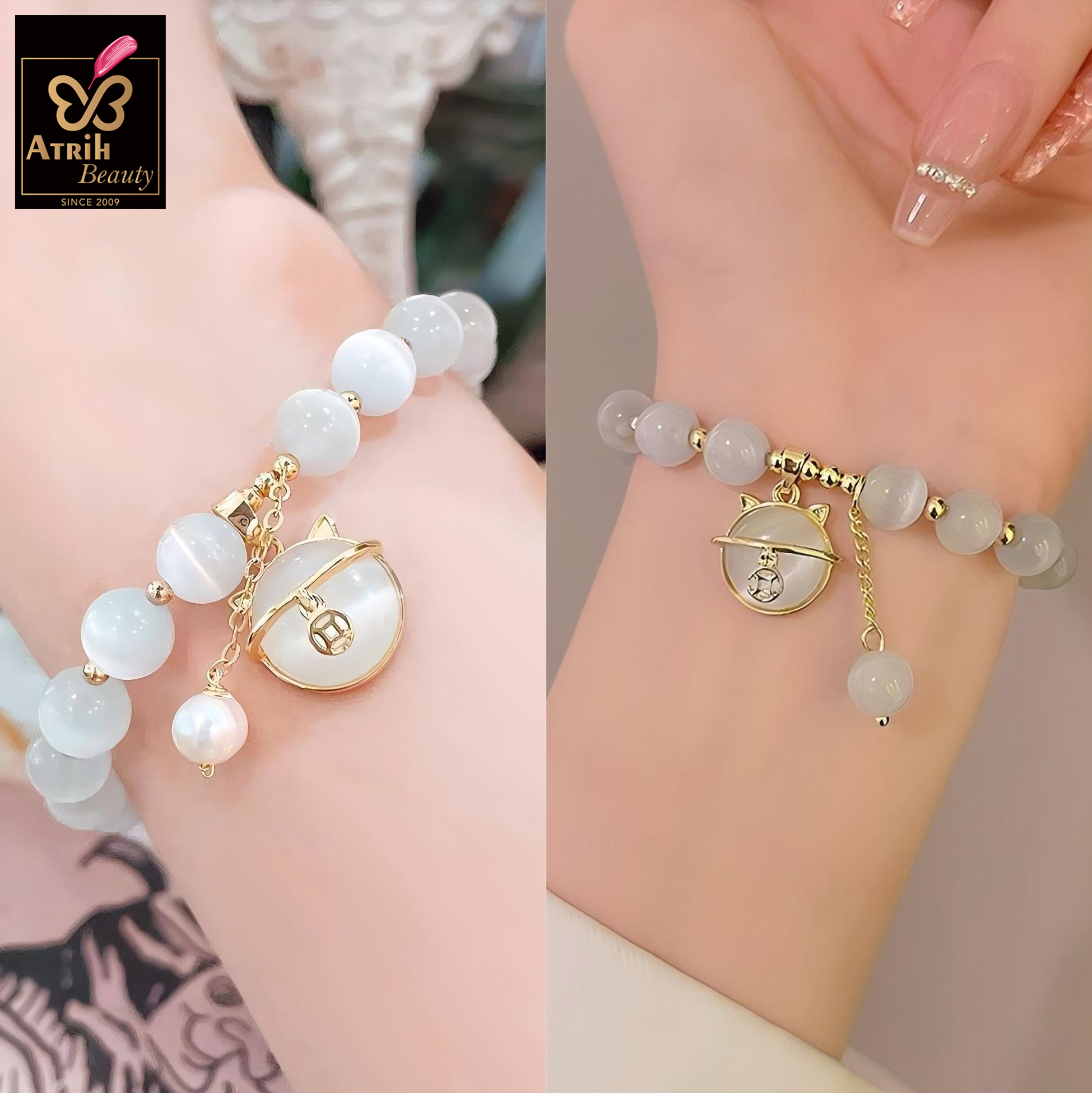 Cat's Eye Stone Bracelet 