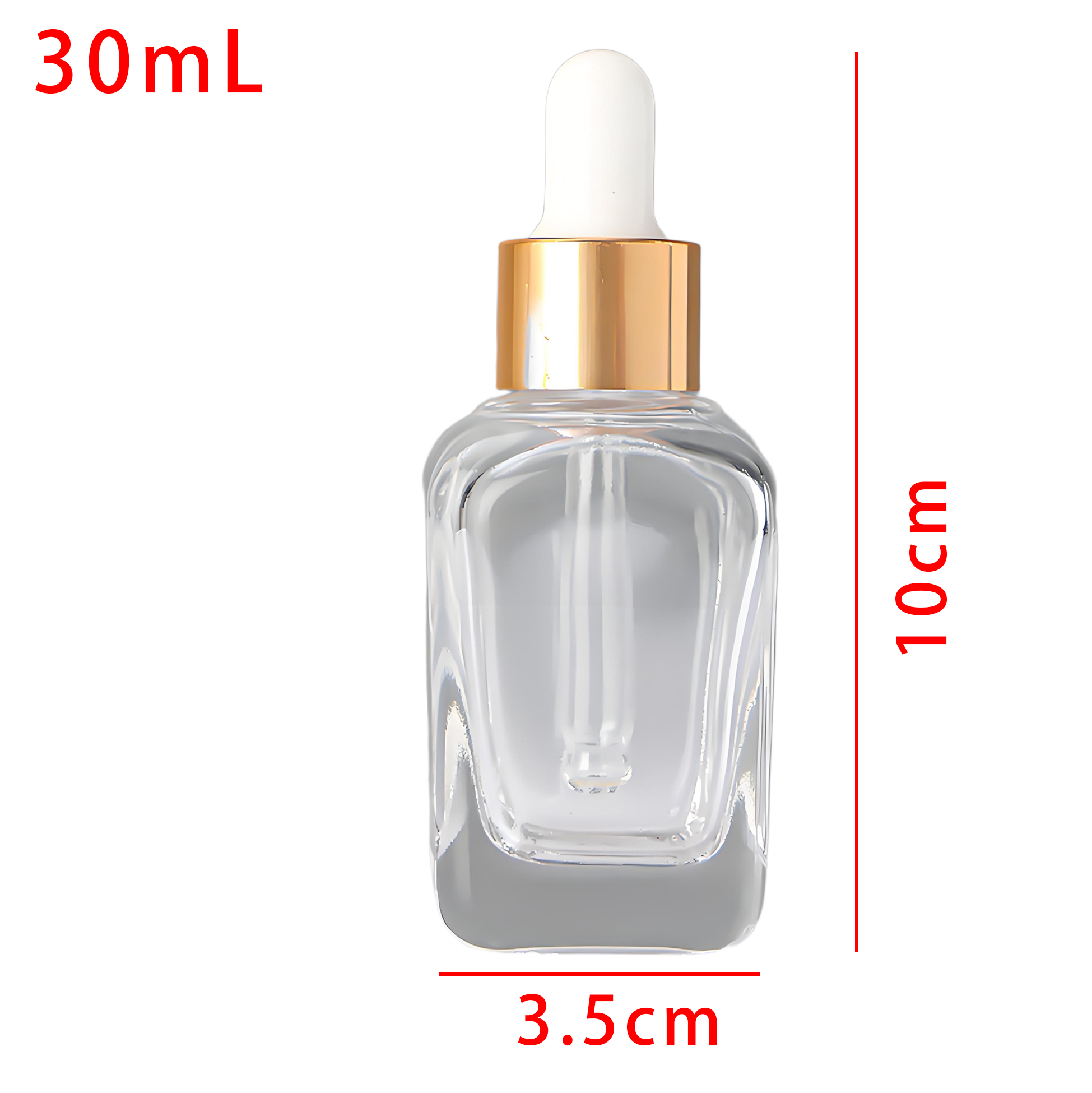  Clear Glass Dropper Bottle 