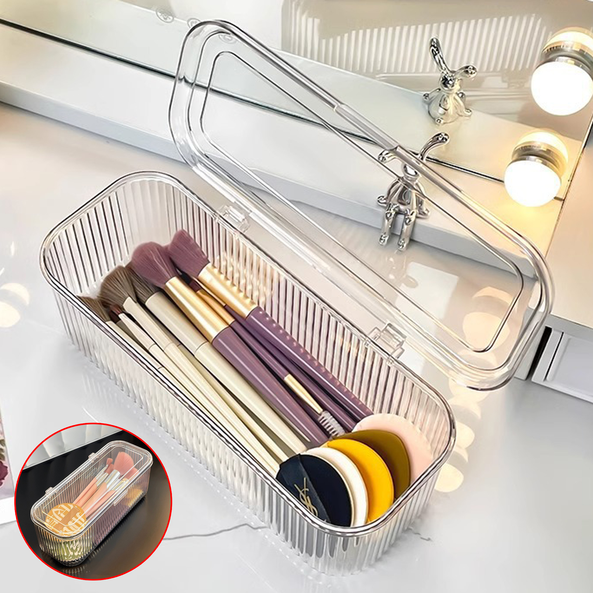 Clear Acrylic Storage Box with Lid