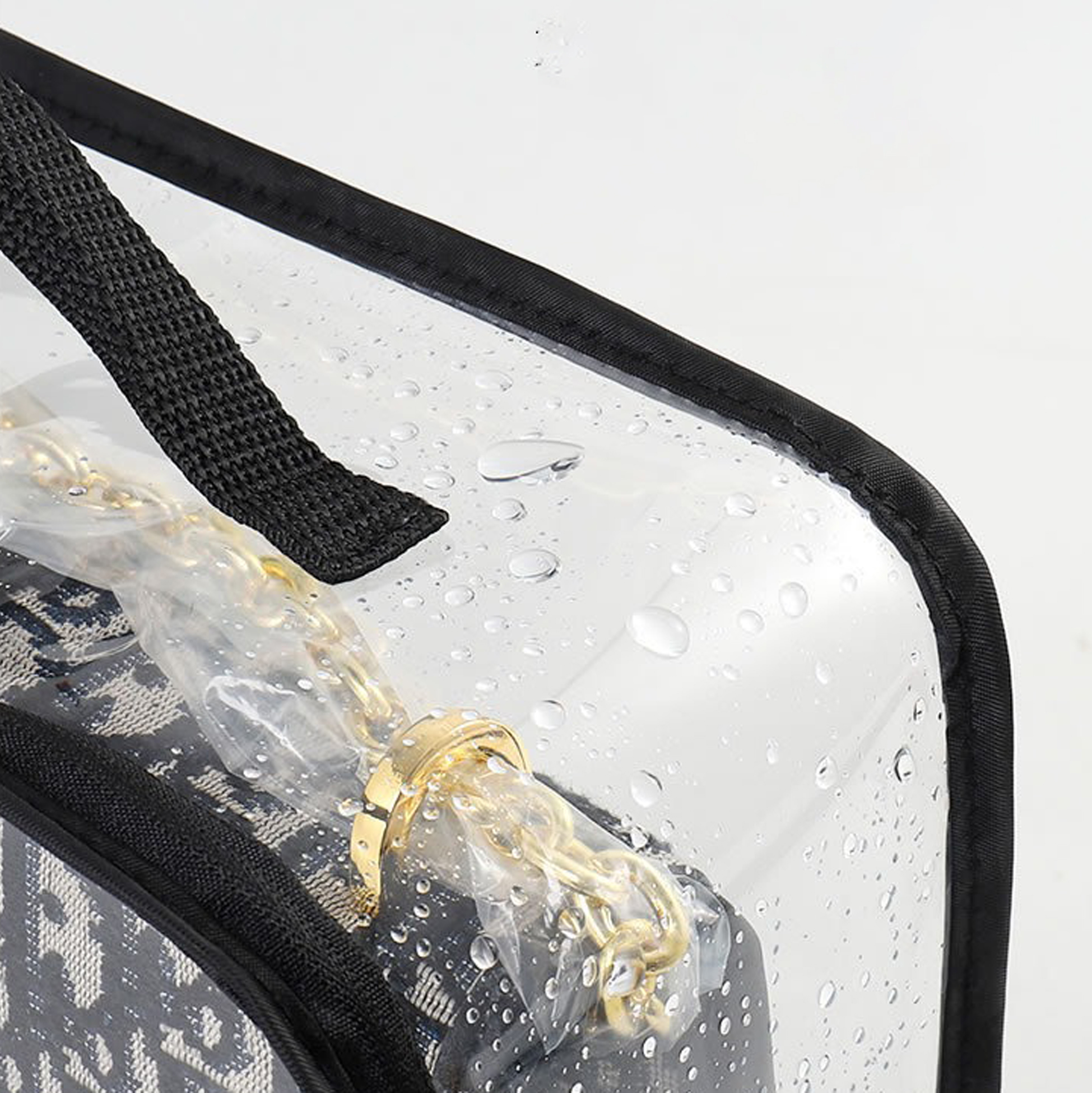 Transparent Handbag Storage Bag with Handle