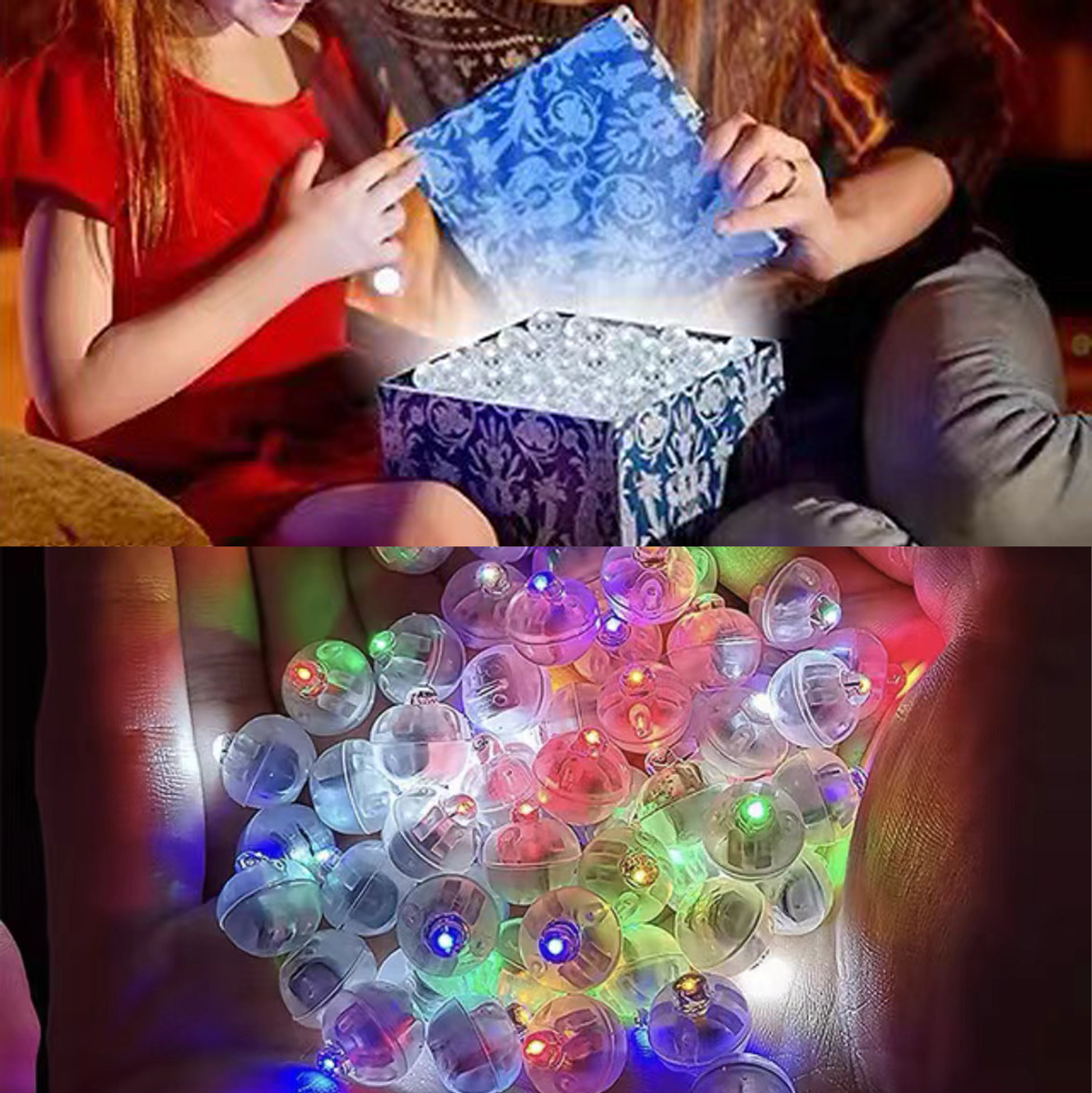 Mini LED Lantern Ball Lamp Remote Control Battery Powered Christmas Party Decorations Plastic Material