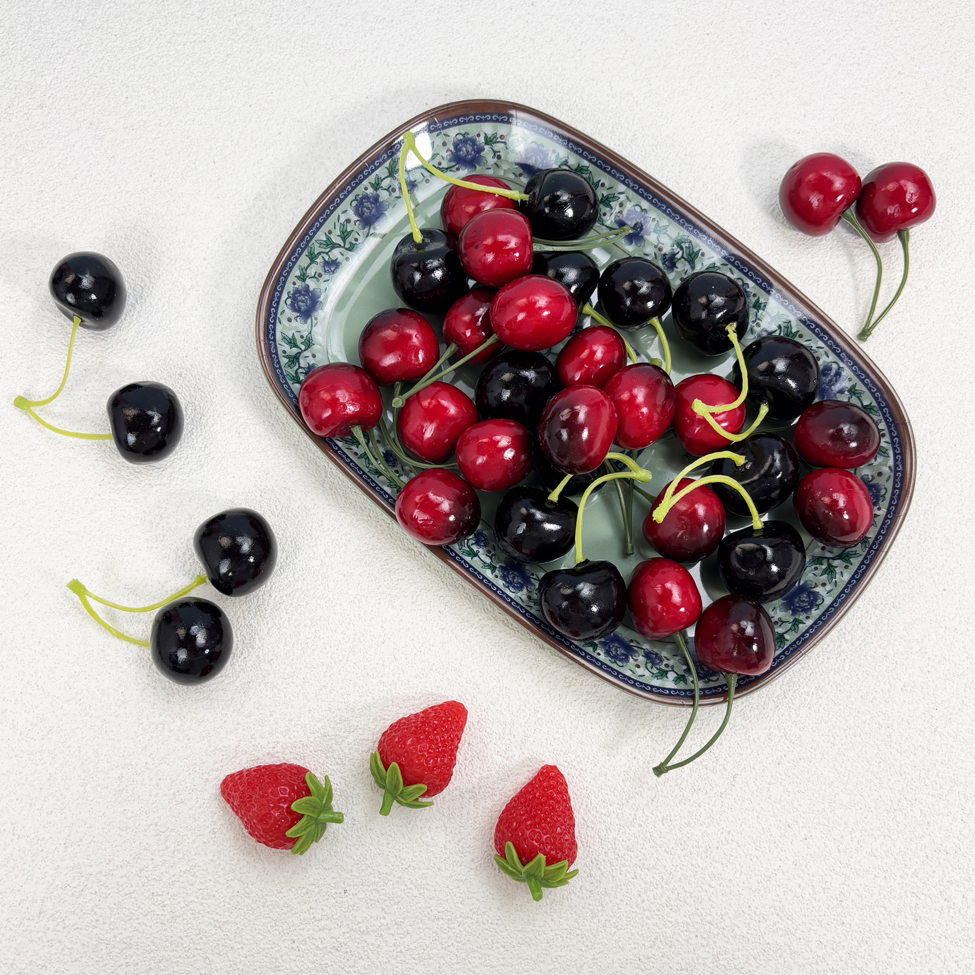 Floral-patterned Melamine Serving Platter