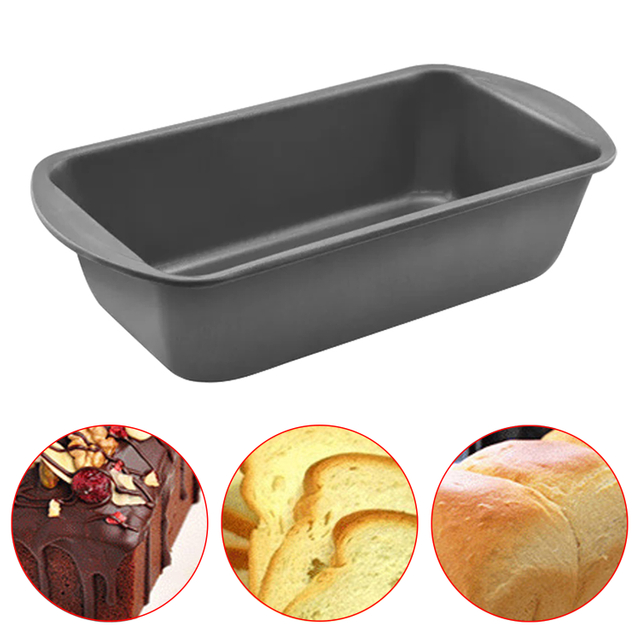 1 PC Loaf Pan Rectangle Toast Bread Mould Cake Mould Carbon Steel Loaf Pastry Baking Bakeware Non-Stick Rectangle Tool
