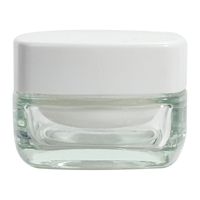30ml Square Glass Cream Jar with PP Lid