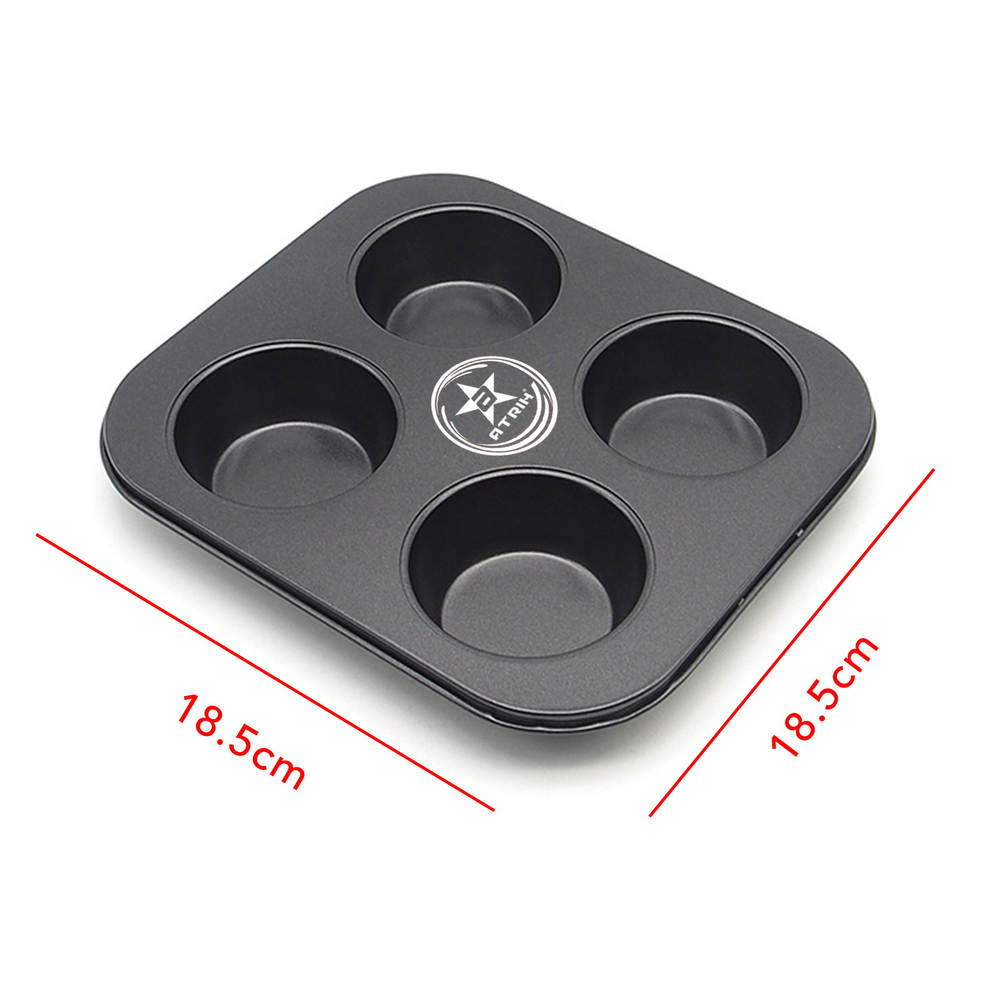 ATRIH 4-Cup Non-Stick Muffin Pan
