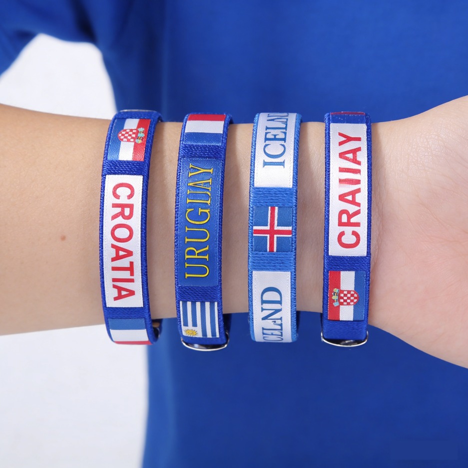 National Flag Wristband World Cup Fan Bracelet