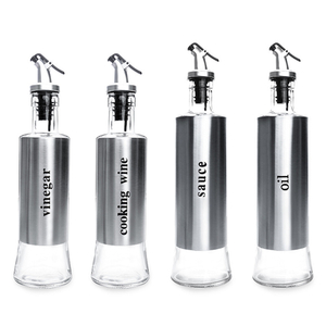 Stainless Steel Oil Dispenser Bottle for Kitchen Use