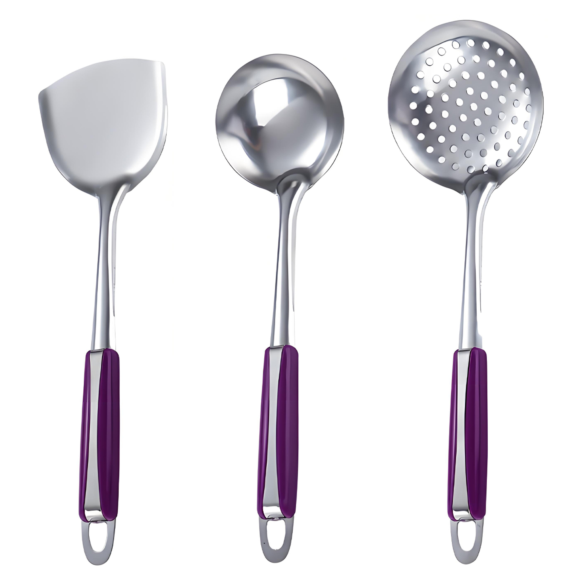 3 Piece Stainless Steel Kitchen Utensil Set