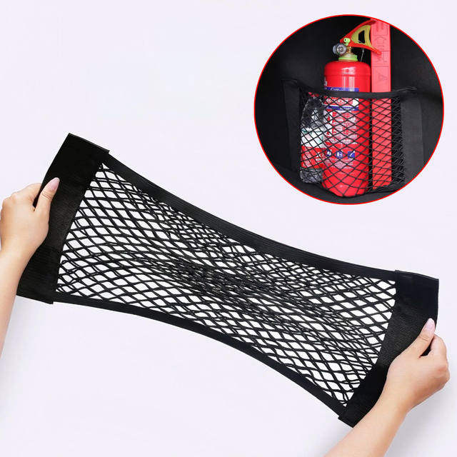 Elastic Black Mesh Car Storage Net