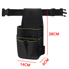 Black Waist Mounted Tool Pouch