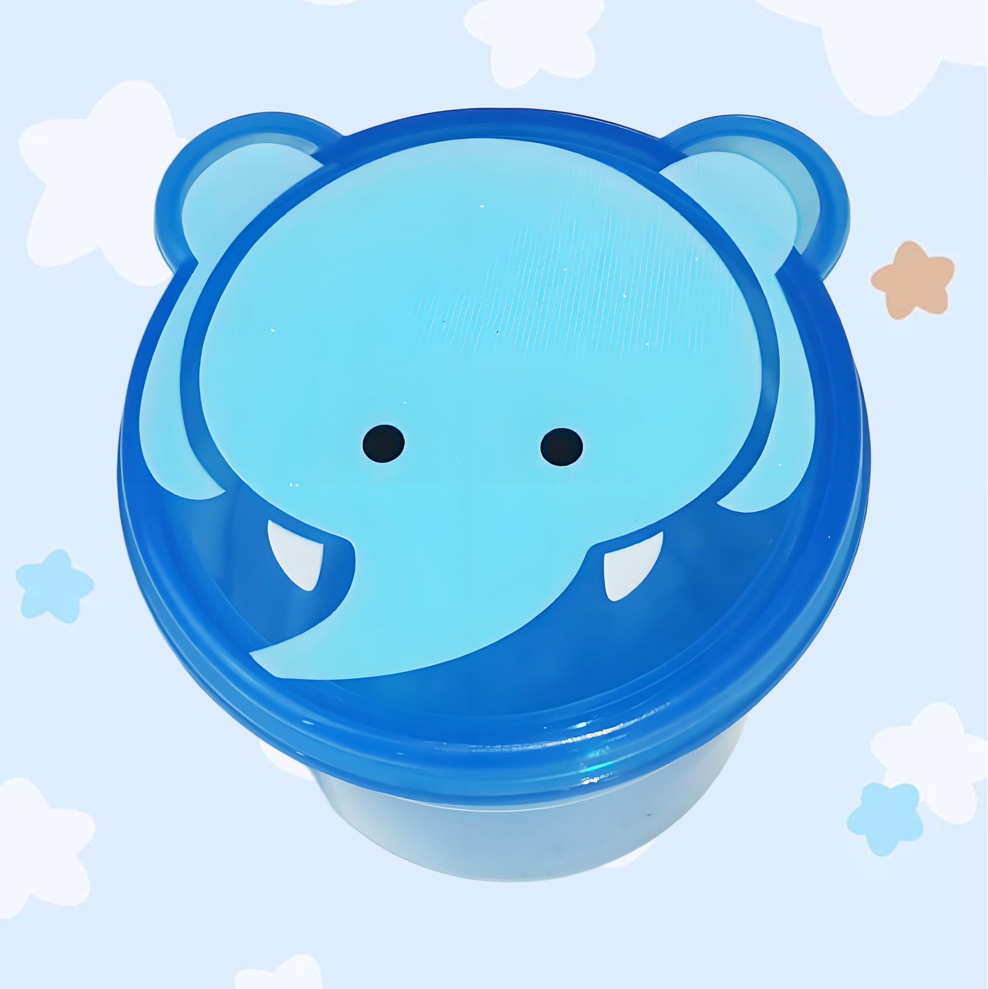 Plastic Food Storage Container with Adorable Animal Lid