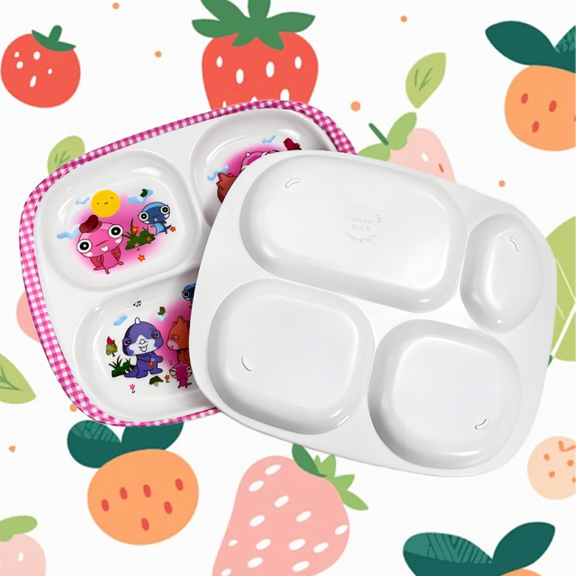 Children's Melamine Divided Plate