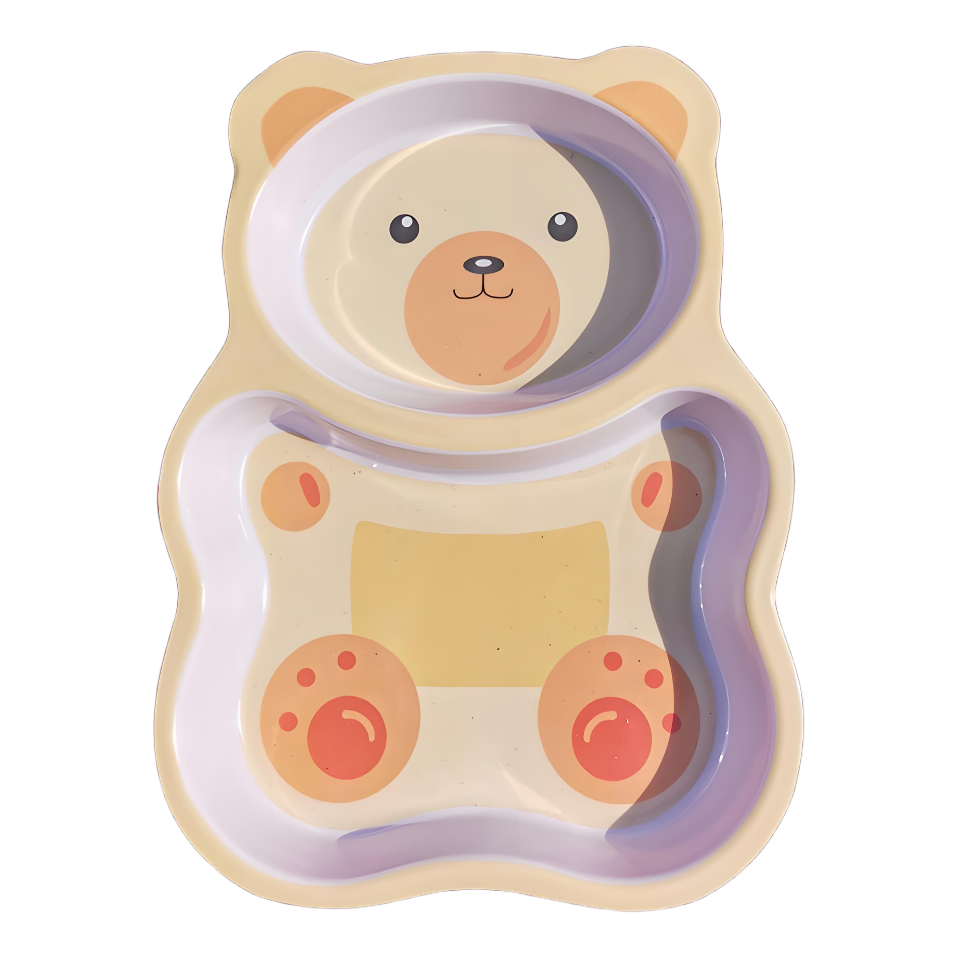 Cute Bear Shaped Kids' Plate