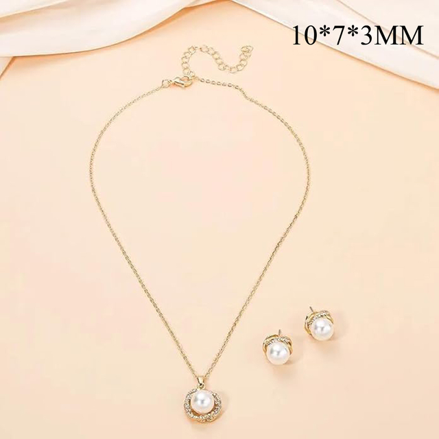 Zinc Alloy Jewelry Set with Golden Chain