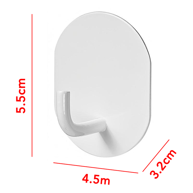 Set of 2 Stainless Steel Wall Mounted Hooks