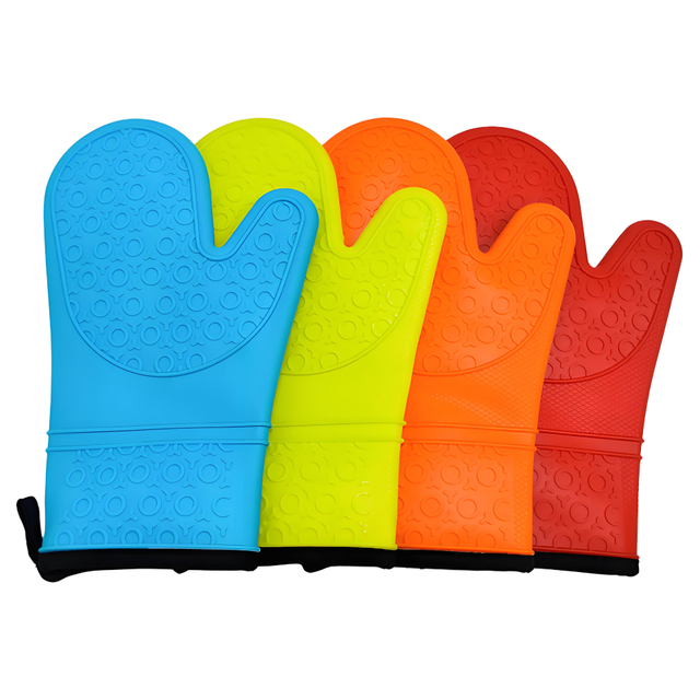Vibrant Blue Silicone Oven Mitt
