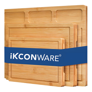 3 Piece Bamboo Cutting Board Set