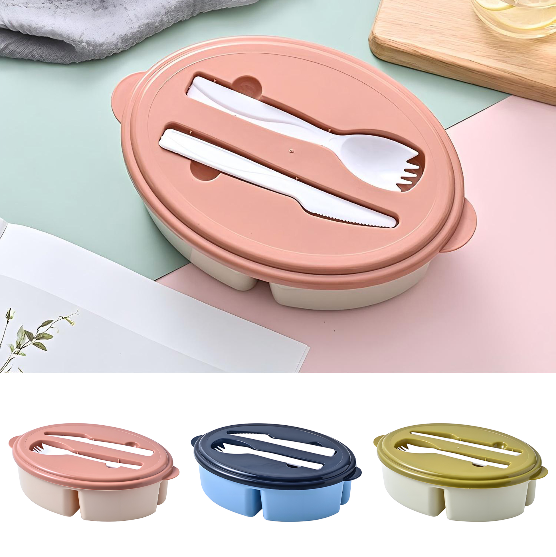 Plastic Bento Style Lunch Box