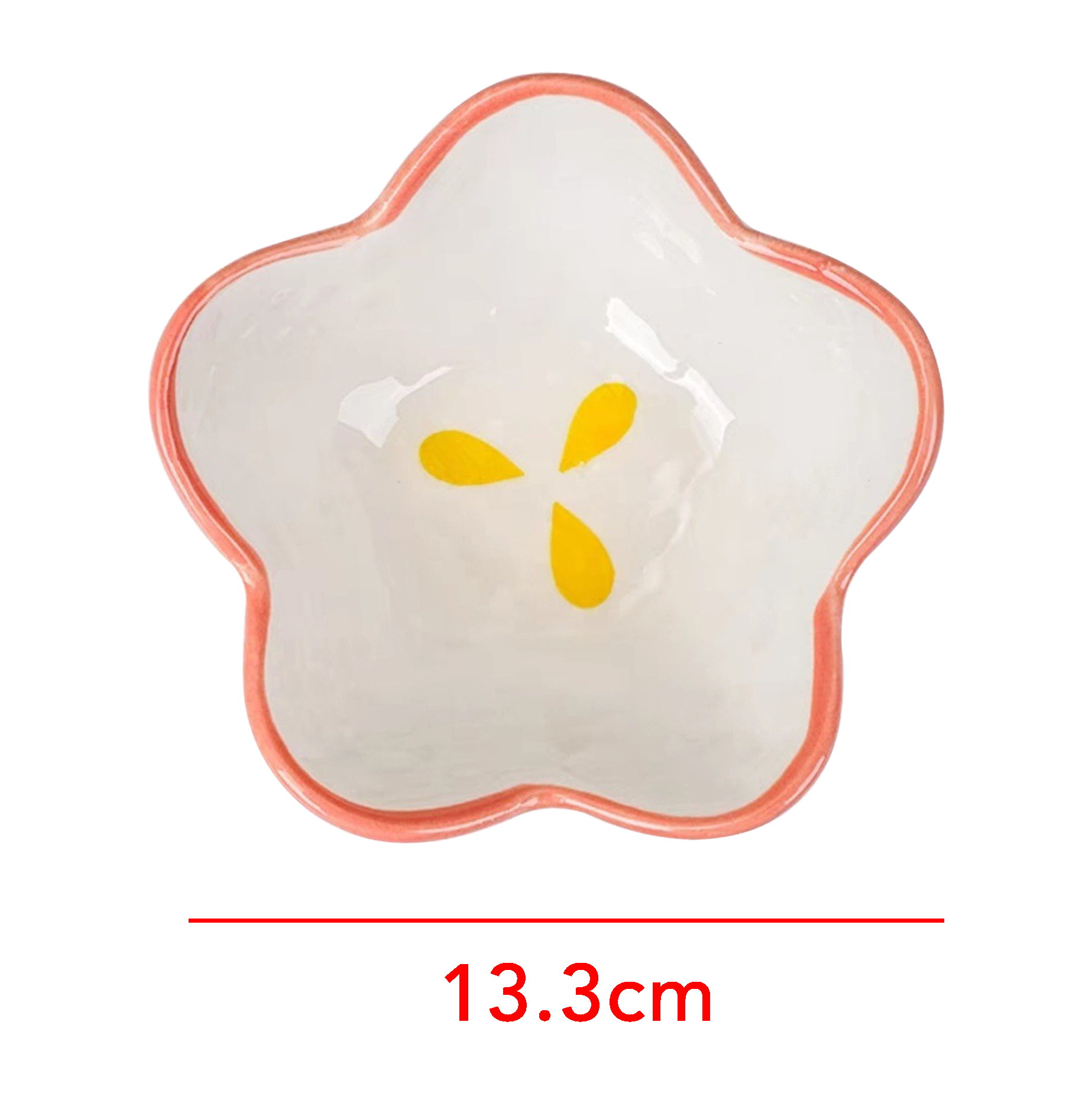 Flower-Shaped Ceramic Snack Bowl