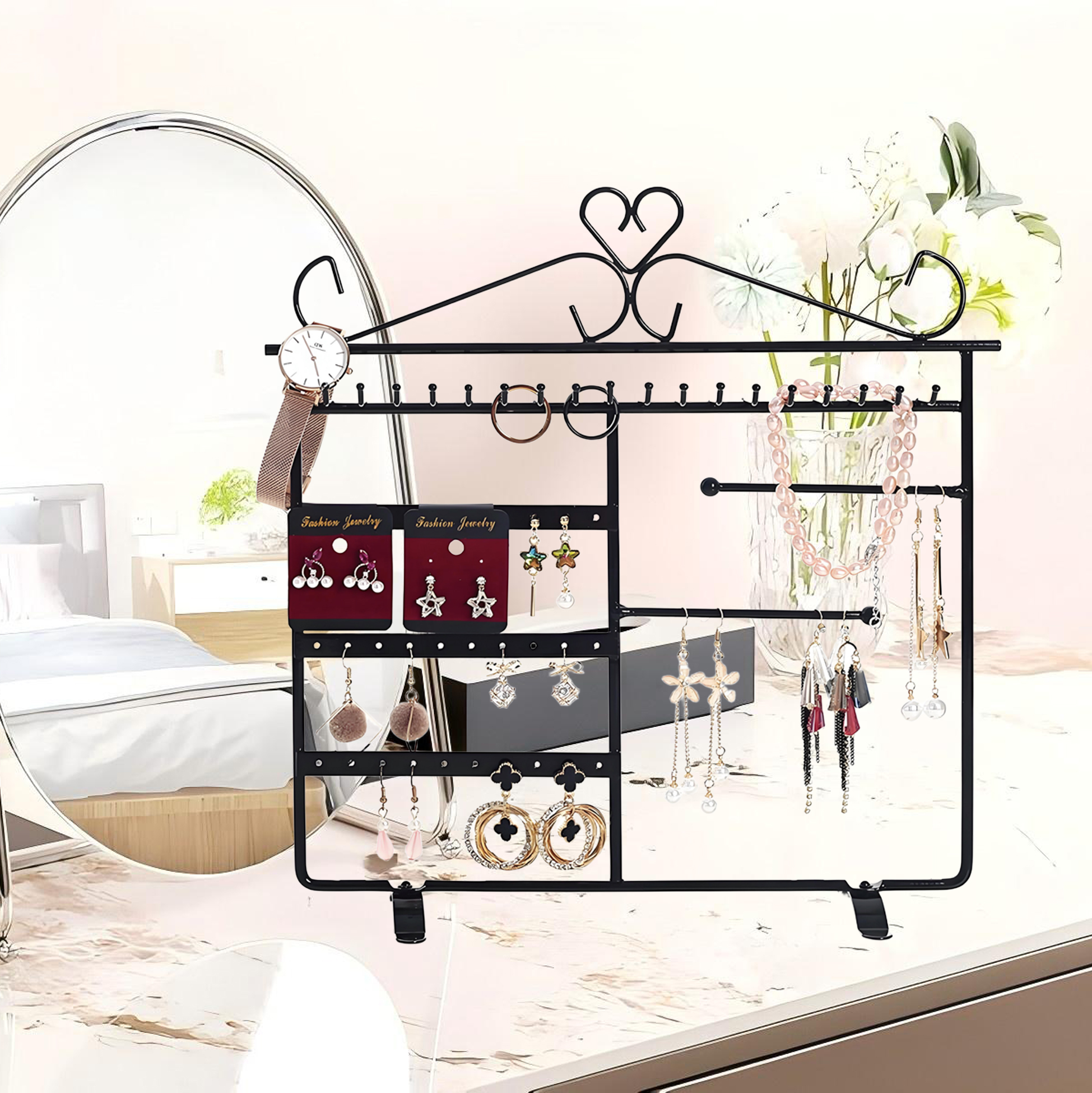 Earrings Organizer Necklaces Hanger Bracelets Display Stand