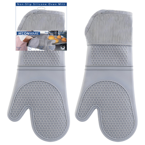 Modern Grey Silicone Oven Mitt