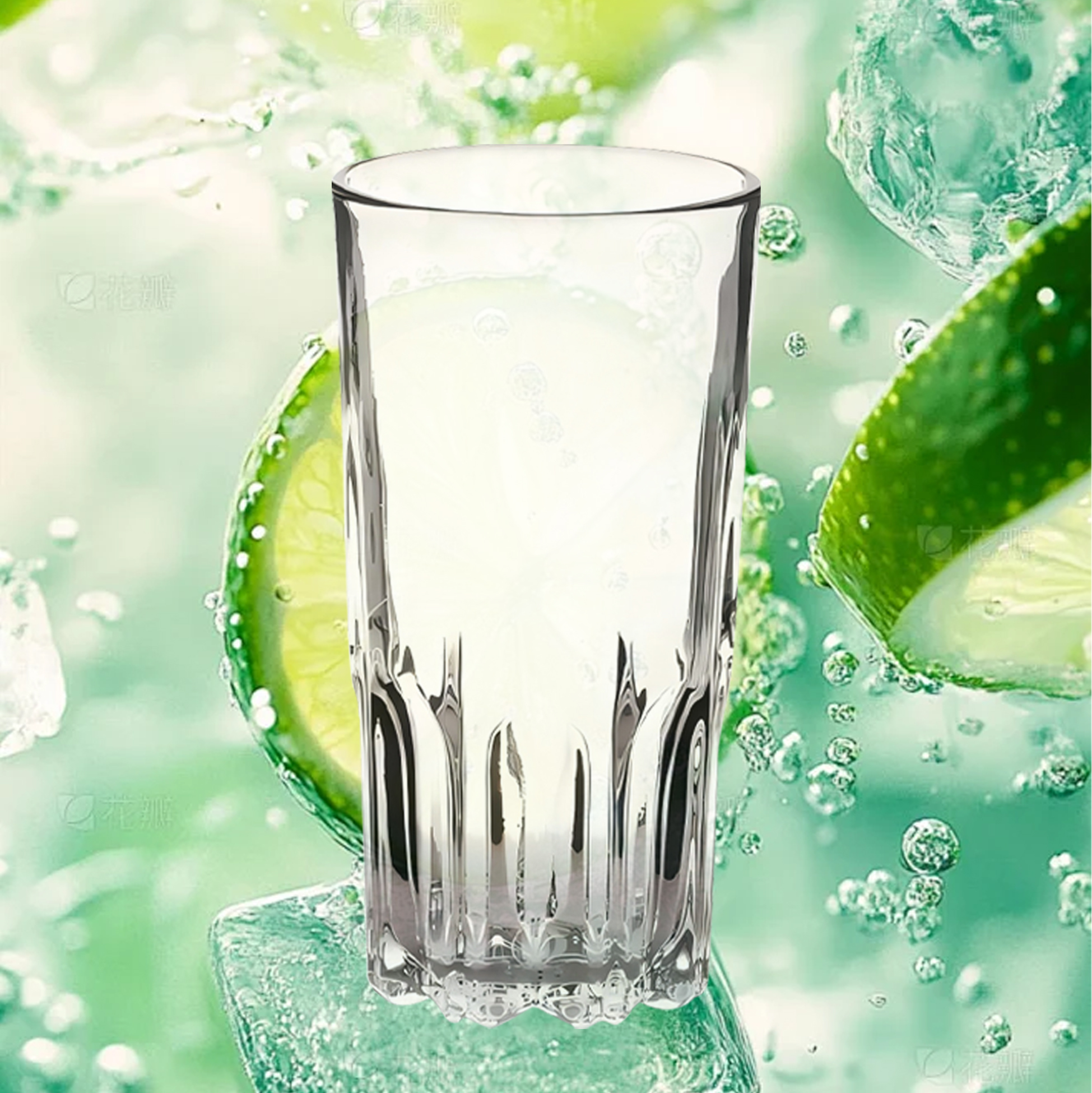Set of 6 Crystal-like Drinking Glasses