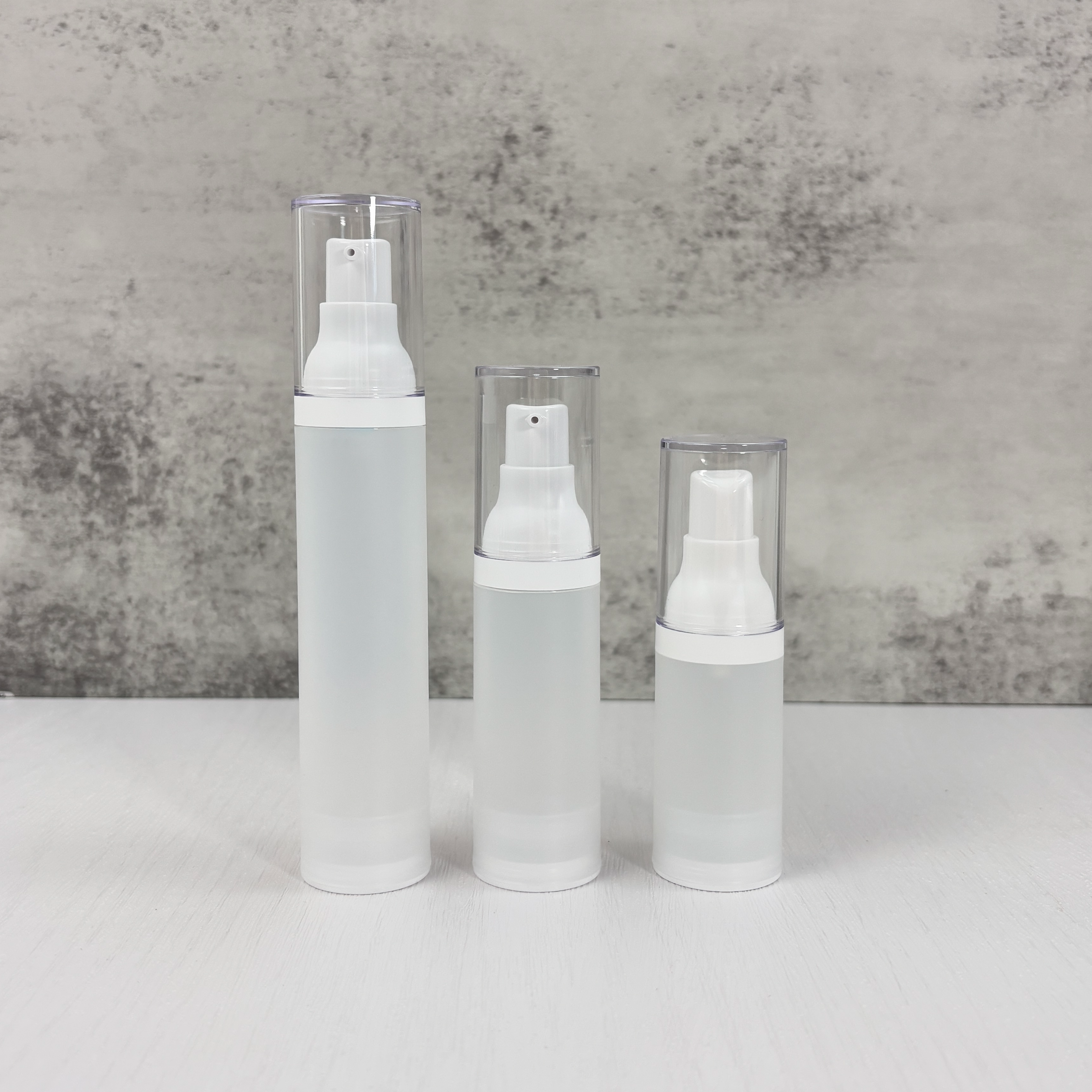 Translucent Frosted Airless Lotion Bottles