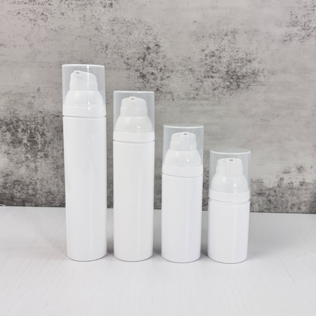 White Airless Lotion Bottles