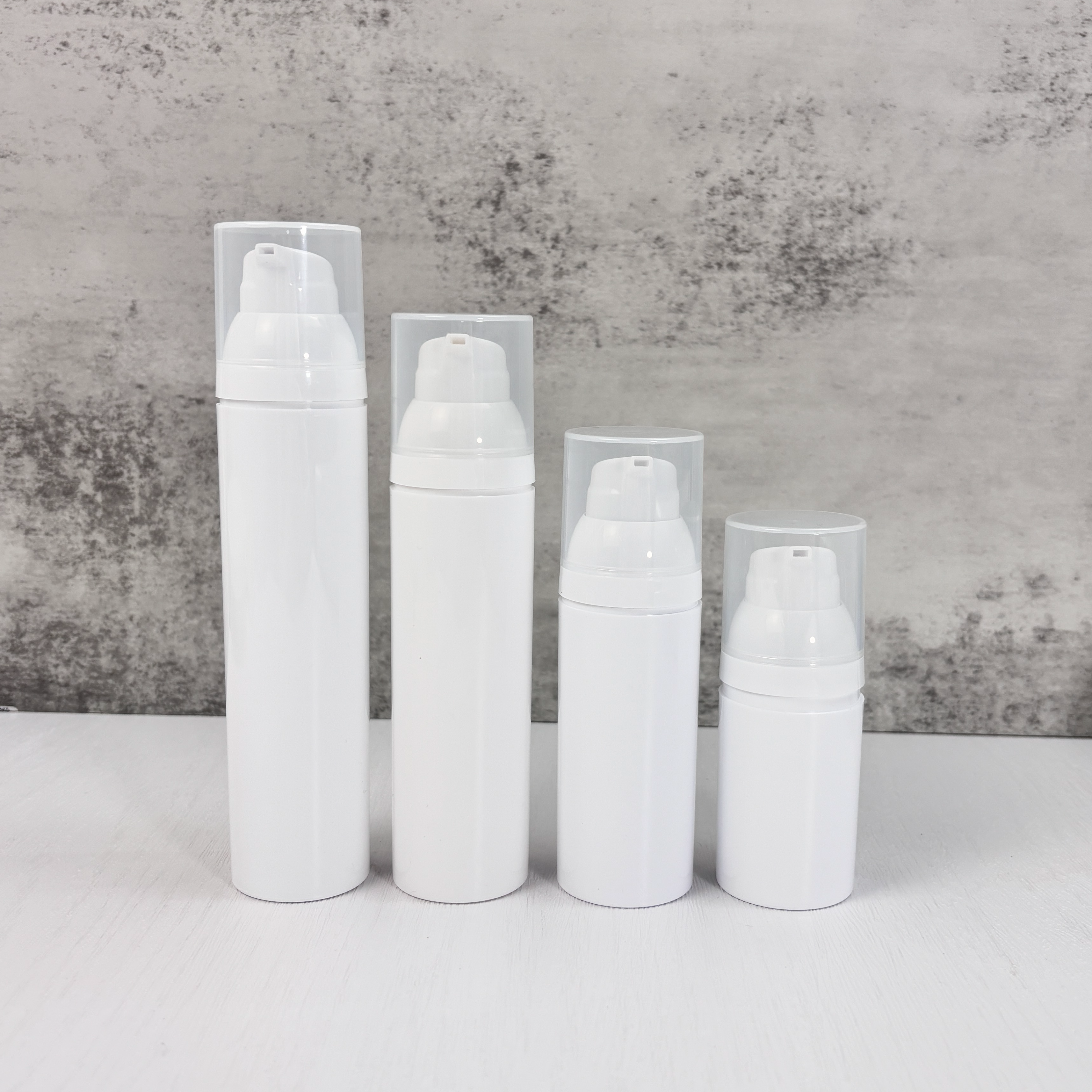 White Airless Lotion Bottles