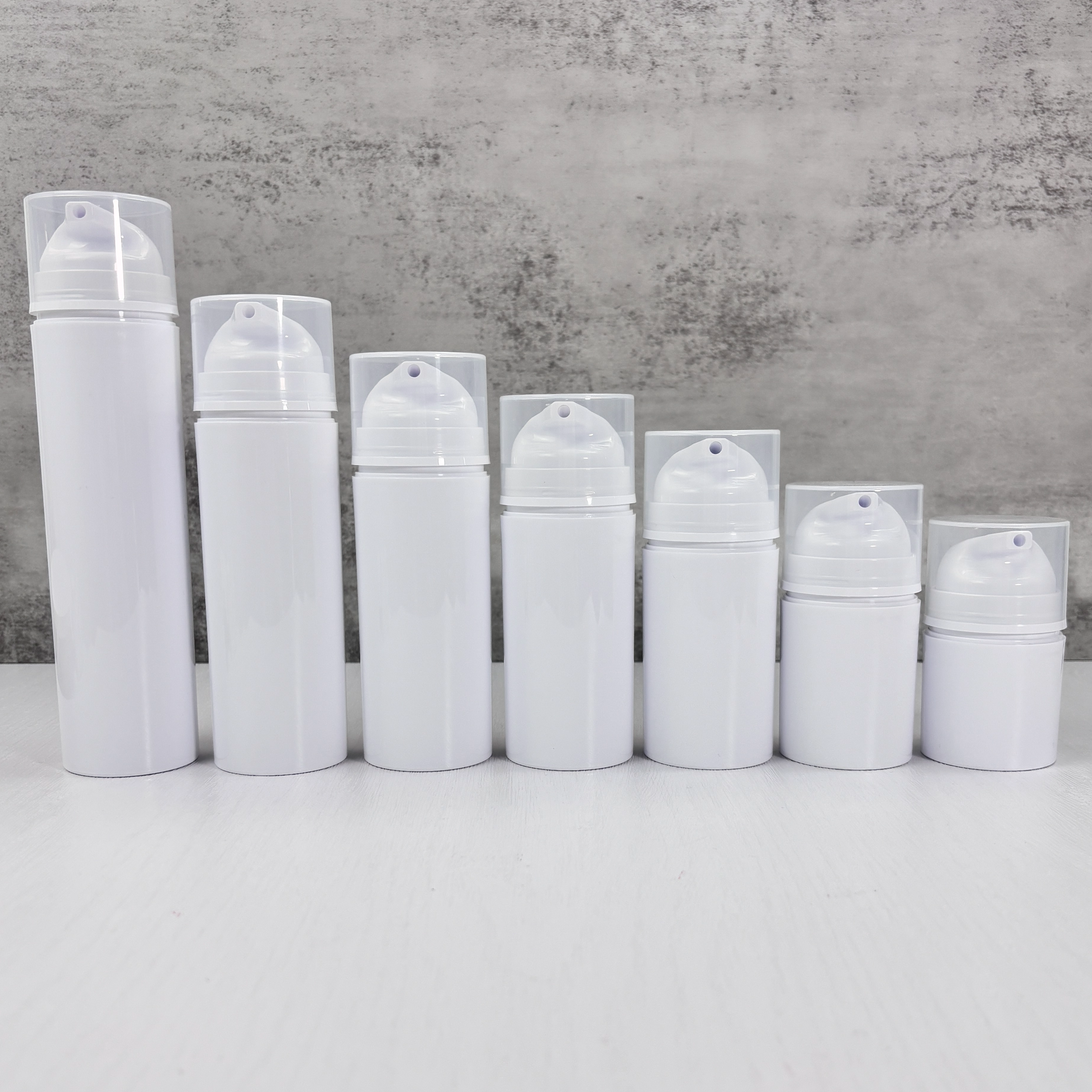 White Airless Lotion Bottles