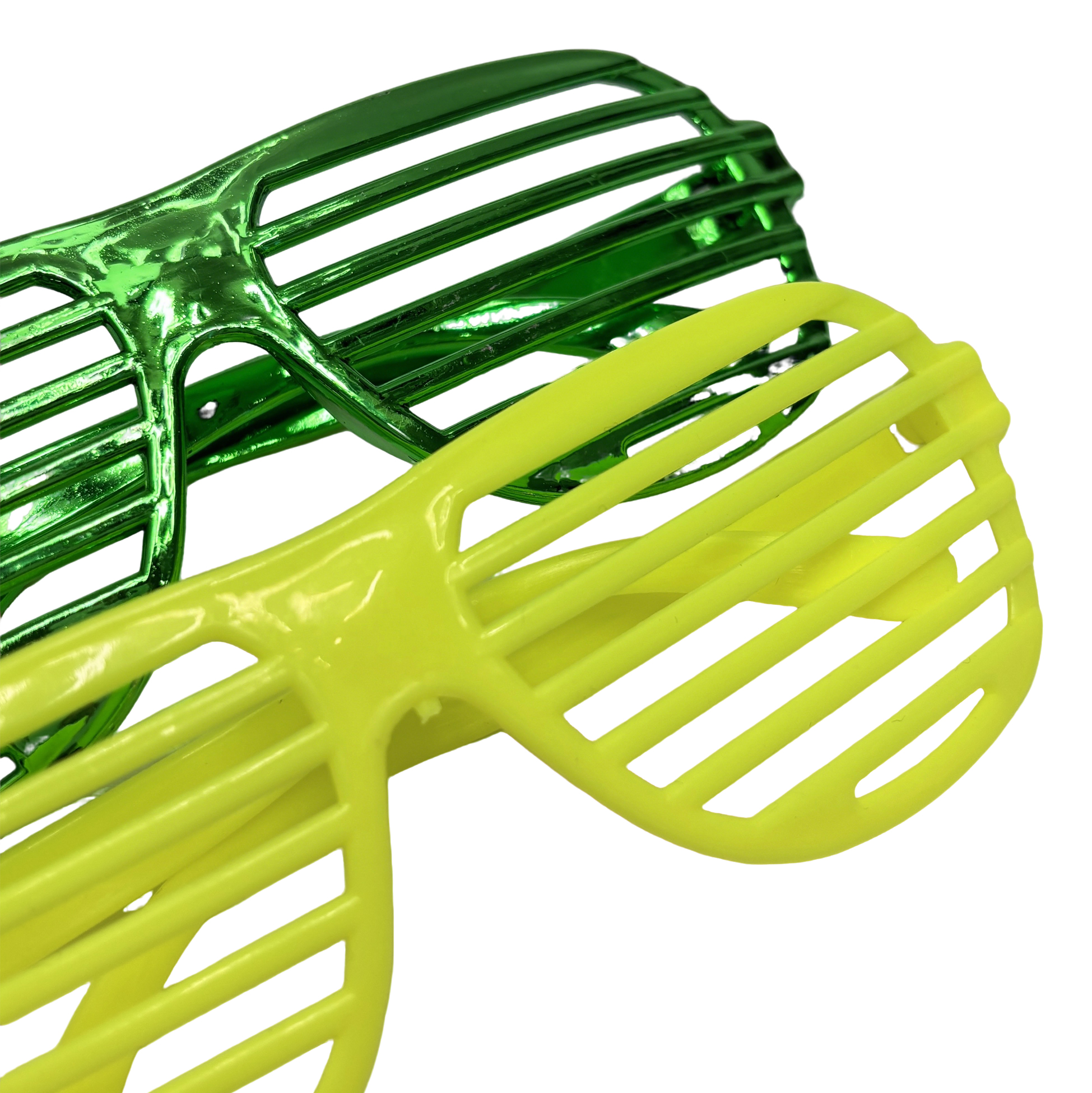 Colorful Slotted Aviator Party Glasses Set