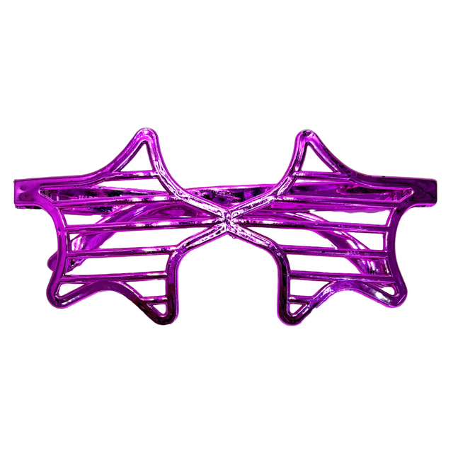 Star-Shaped Purple Party Glasses