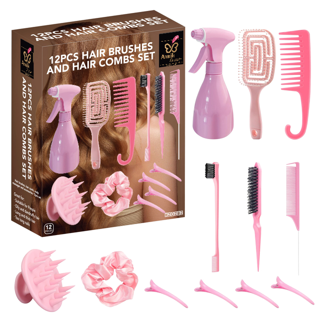 Pink Hair Styling Tool Kit