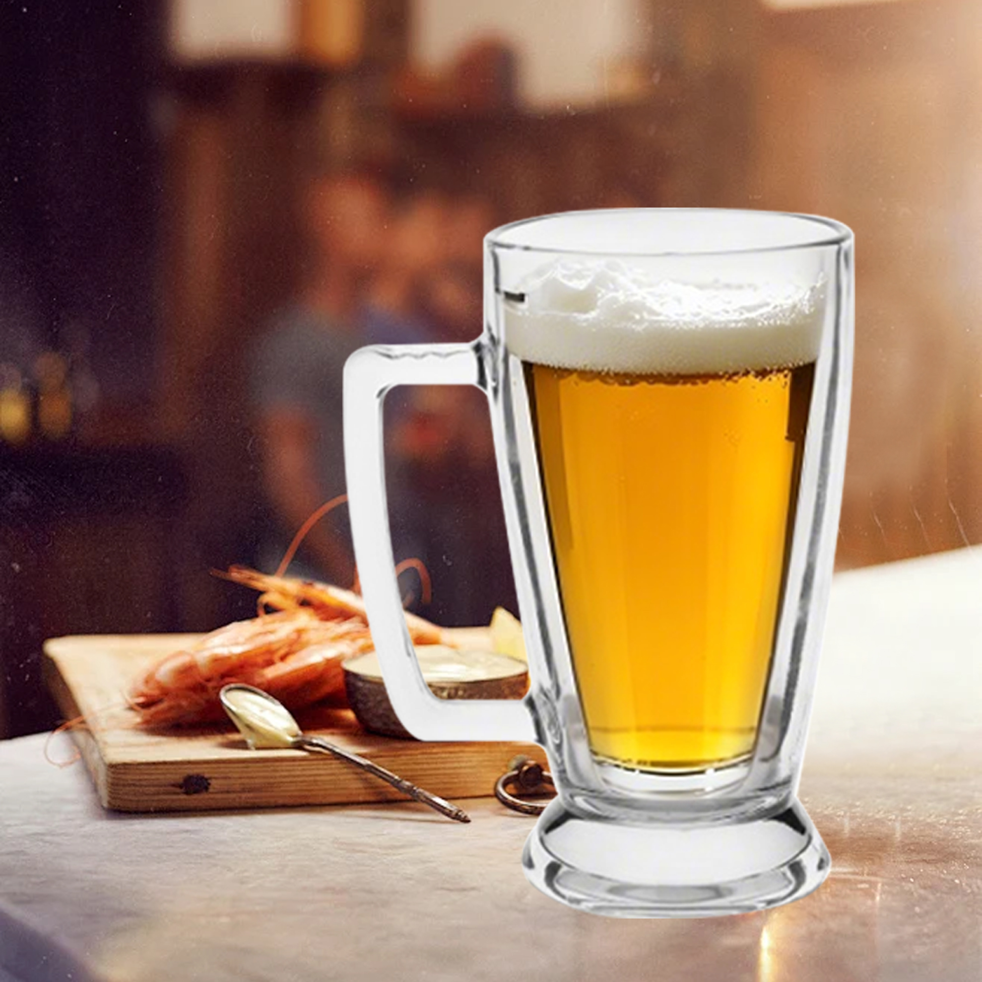 6-Piece Tall Pub-Style Beer Mug Set