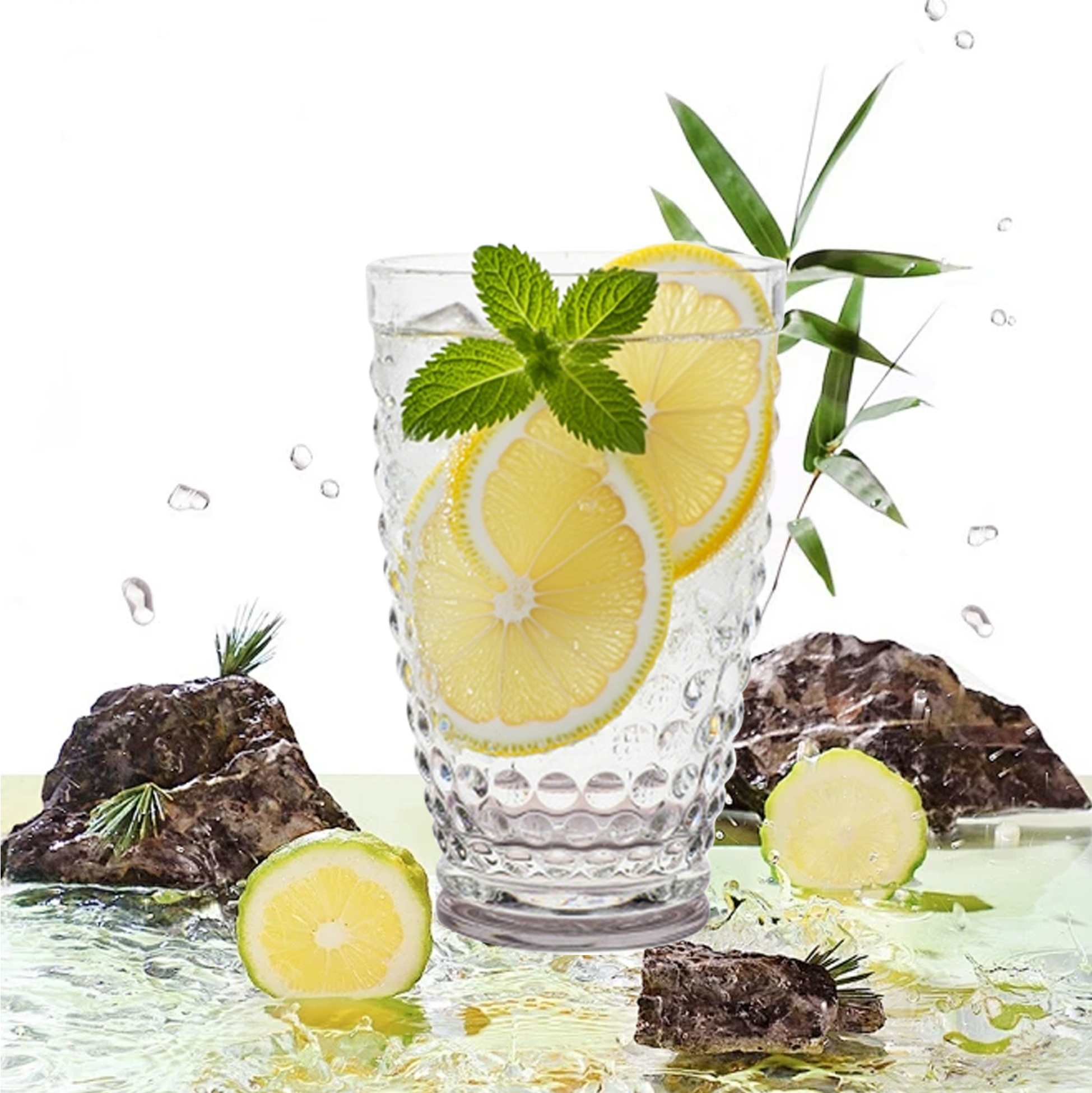 6-Piece Hobnail Water Glass Set