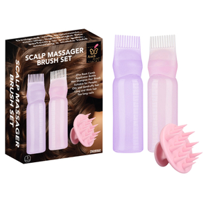 Hair Dye Bottle And Scalp Massager Set
