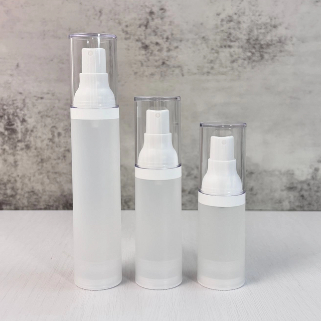 White Frosted Vacuum Spray Bottles