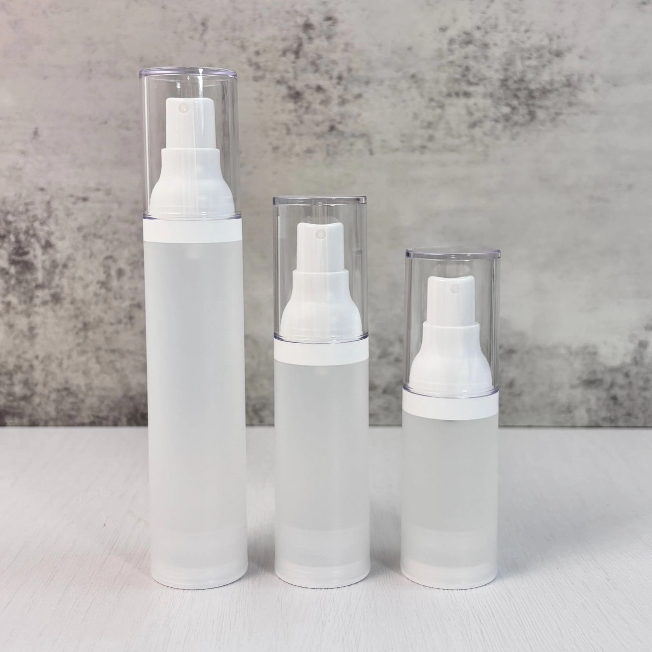 White Frosted Vacuum Spray Bottles