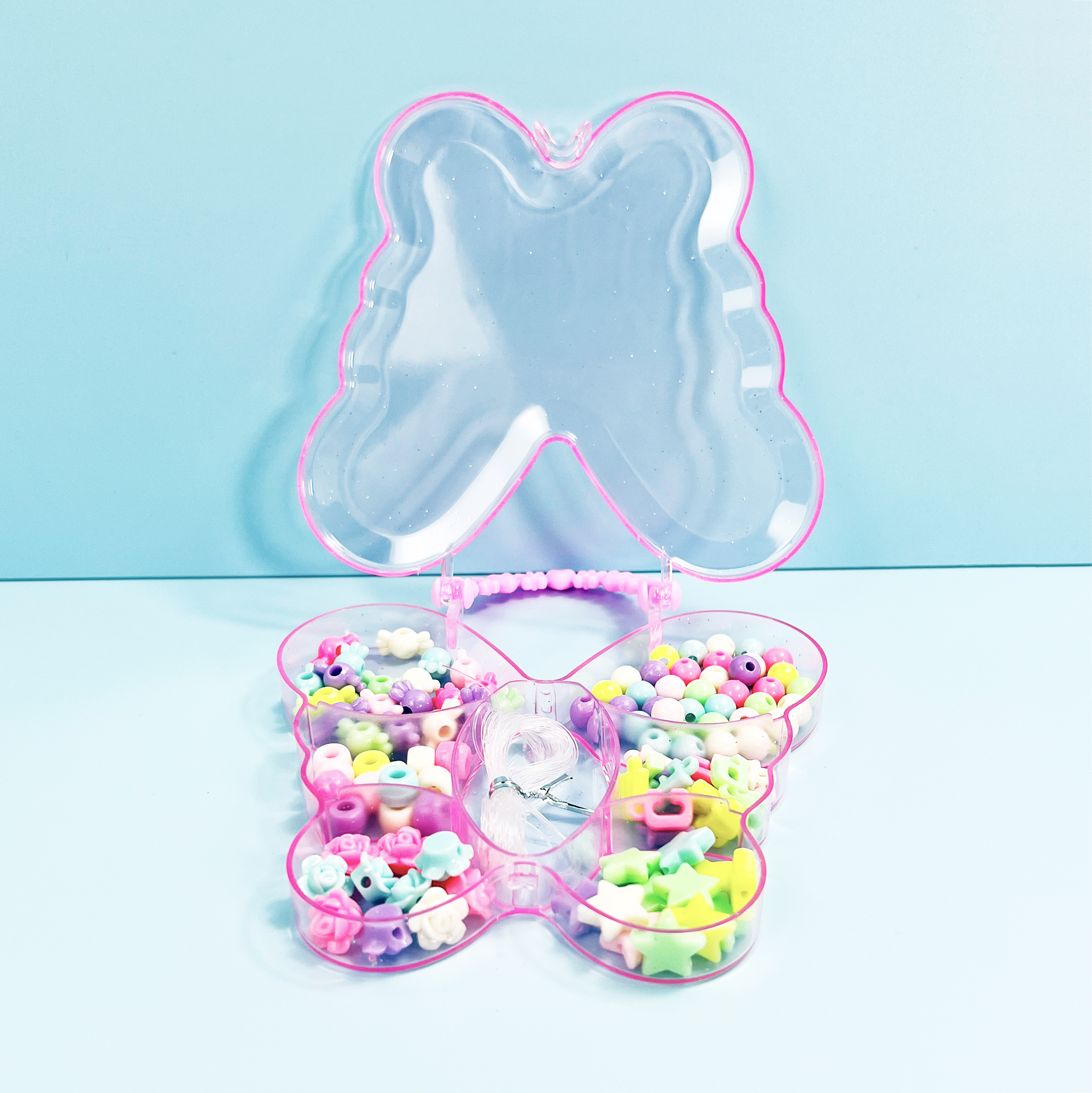 Butterfly-shaped DIY Bracelet & Necklace Making Kit for Kids