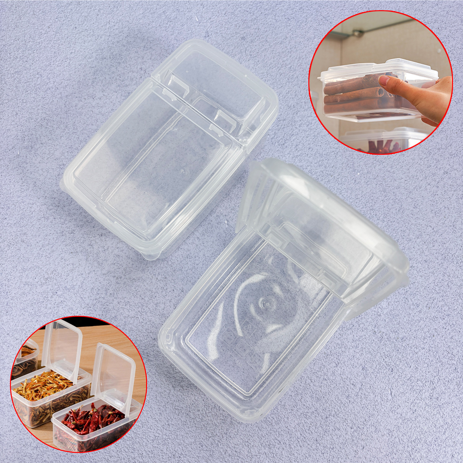 Plastic Spice Storage Box Set